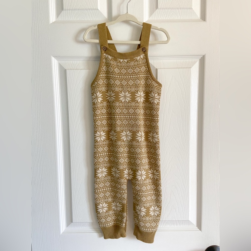 Kate Quinn Sweater Overall in “Nordic Fennel”